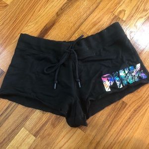 VS PINK black lounge shorts